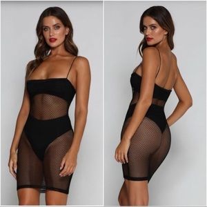 Meshki • Salma Fishnet Mini Dress